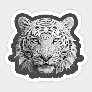 White Tiger Sticker